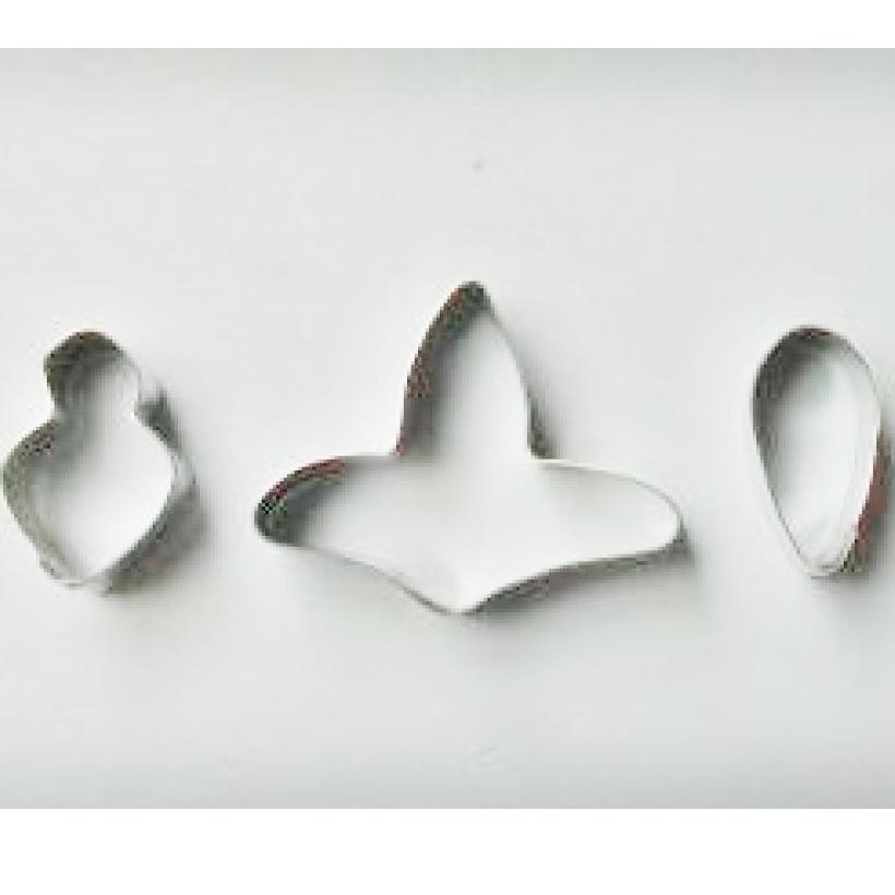 SINGAPORE ORCHID 3pce fondant cutter set - Cake Decorating Central