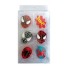 Sugar Decorations SPIDERMAN 6 PIECE - Cake Decorating Central