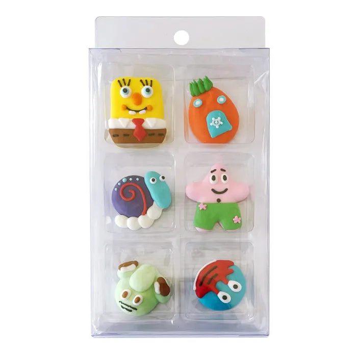 Sugar Decorations Spongebob 6 Piece