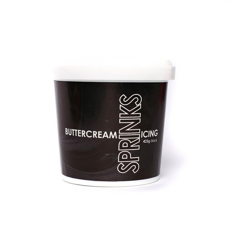 Sprinks BLACK Buttercream 425G - Cake Decorating Central