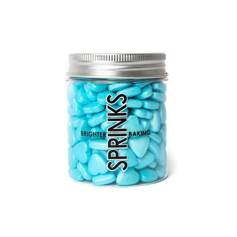 SPRINKS Hearts BLUE 85g - Cake Decorating Central