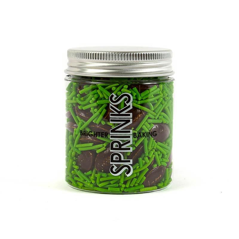 SPRINKS Sprinkle Mix FOOTBALL 75g - Cake Decorating Central