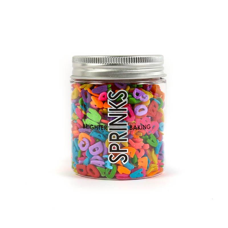 SPRINKS Sprinkles Mixed Alphabet 55g - Cake Decorating Central