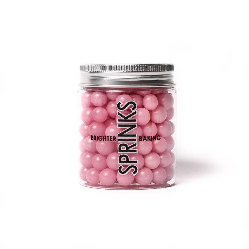 SPRINKS Cachous PEARL PINK 8mm 85g - Cake Decorating Central