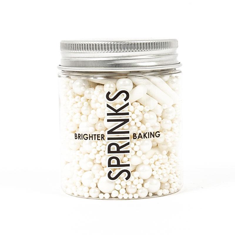 SPRINKS Sprinkle Mix BUBBLE & BOUNCE WHITE 75g - Cake Decorating Central