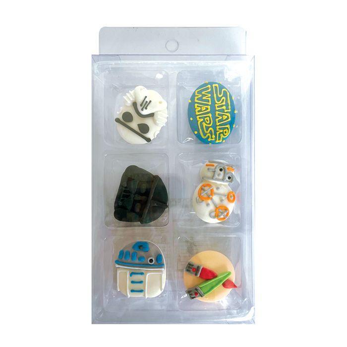Sugar Decorations STAR WARS 6 PIECE - Cake Decorating Central
