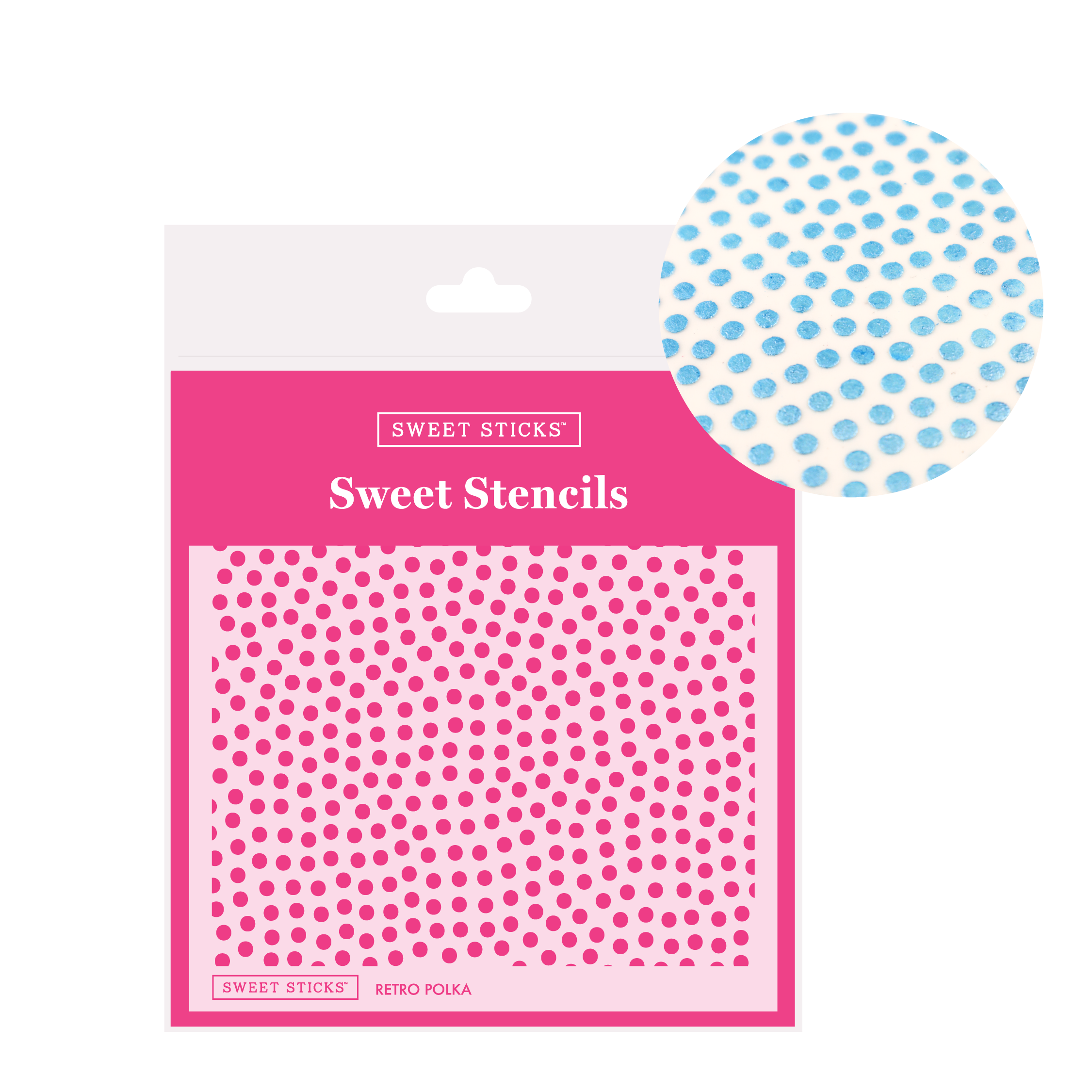 Retro Polka Sweet Stencil