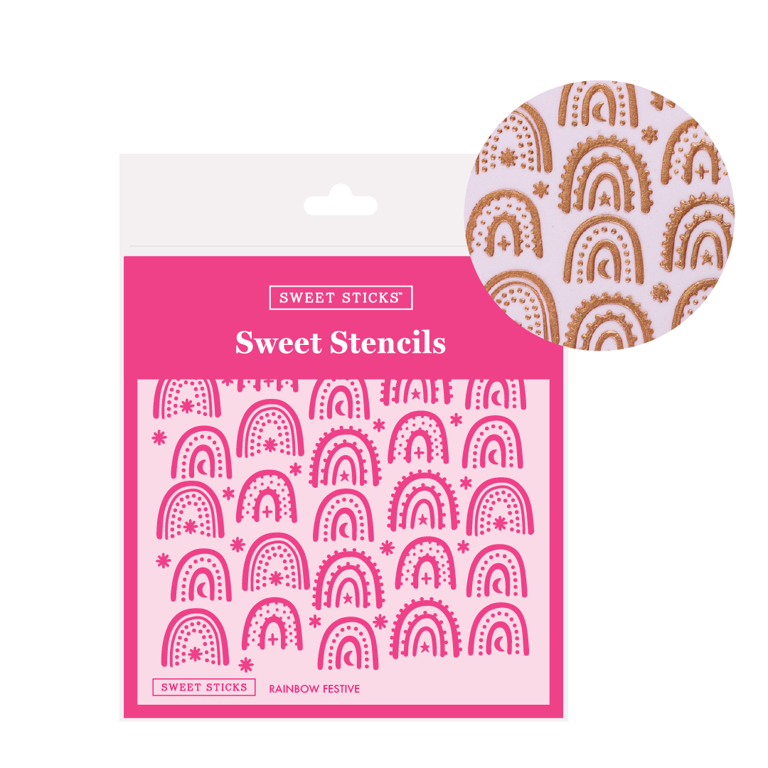 Rainbow Festive Sweet Stencil