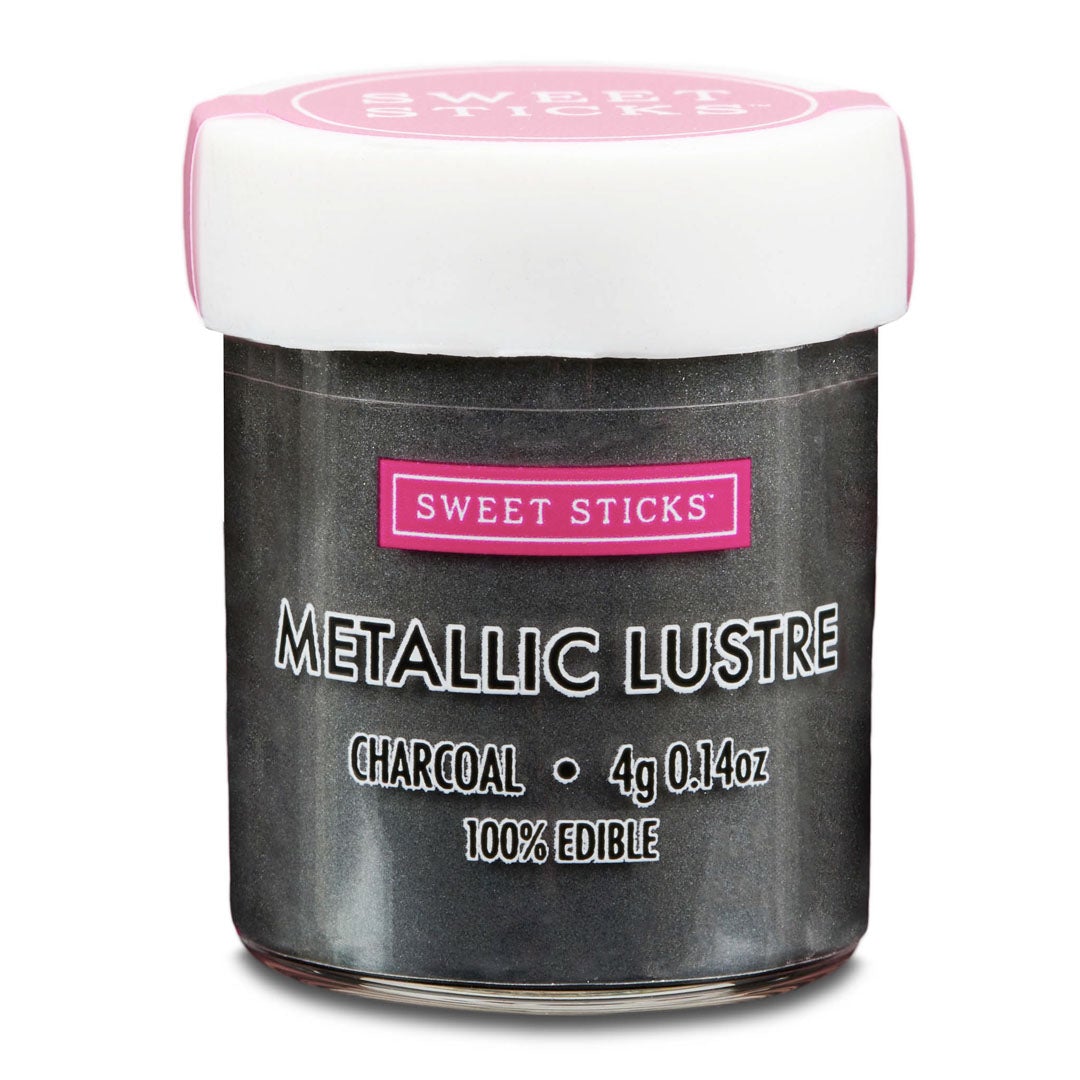 Edible Metallic Lustre Dust CHARCOAL