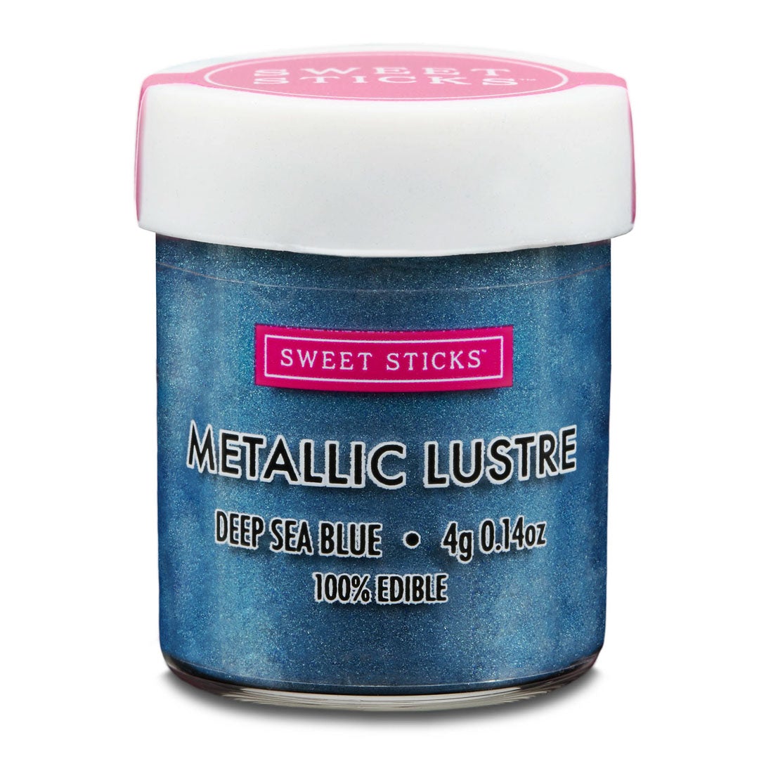 Edible Metallic Lustre Dust DEEP SEA BLUE