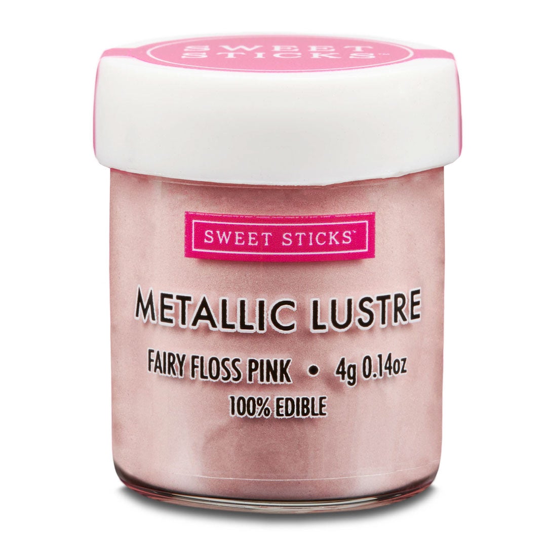 Edible Metallic Lustre Dust FAIRY FLOSS PINK