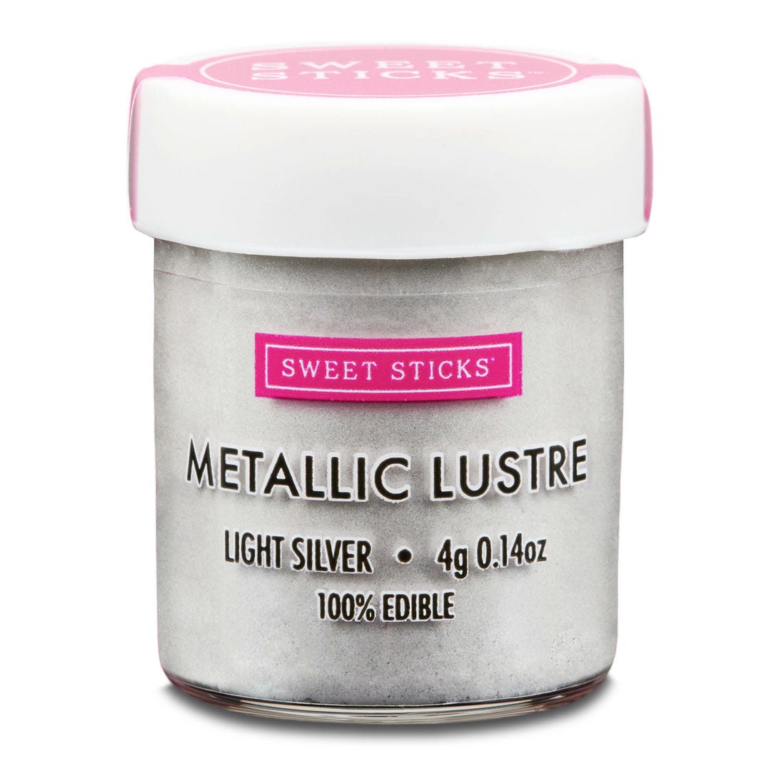Edible Metallic Lustre Dust LIGHT SILVER