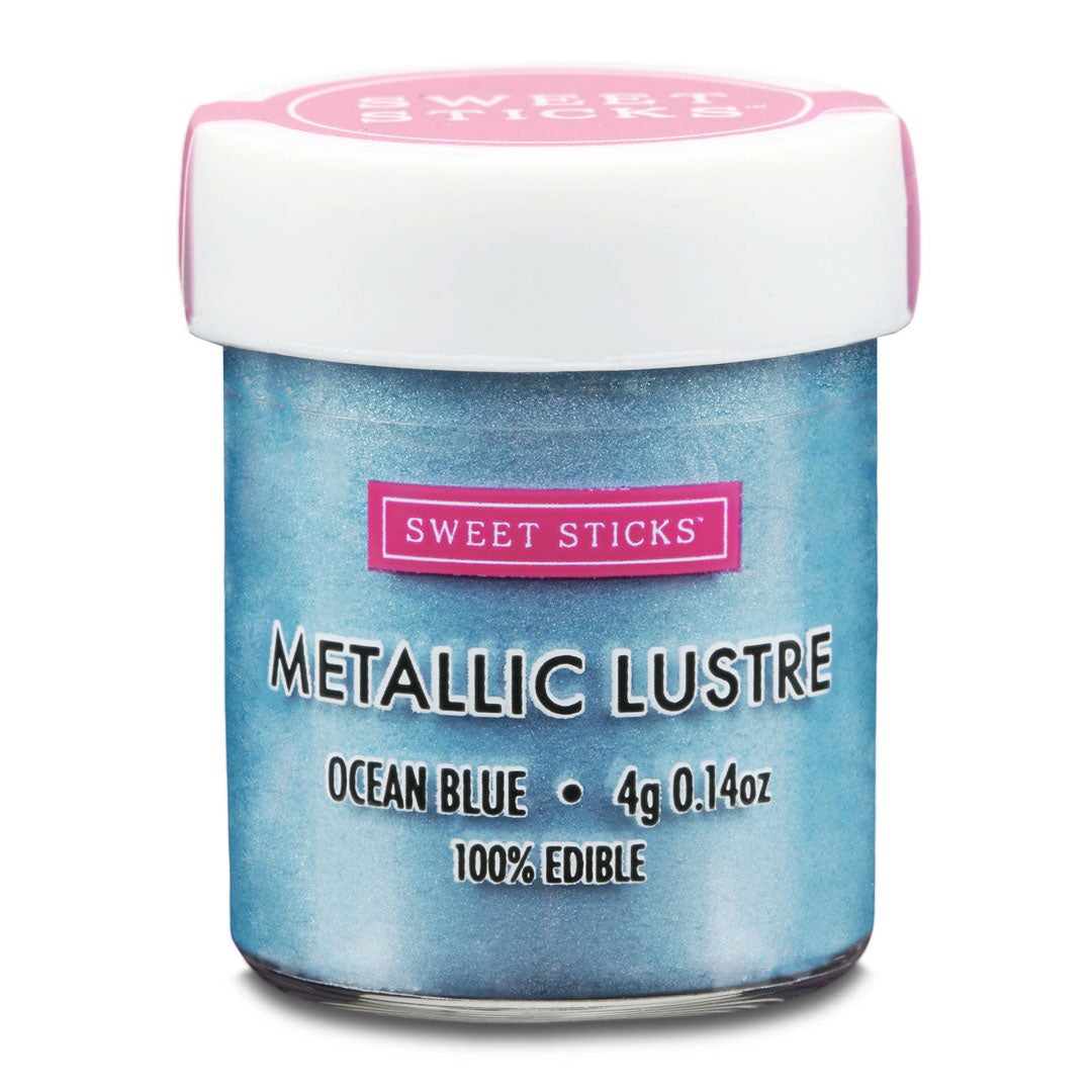 Edible Metallic Lustre Dust OCEAN BLUE