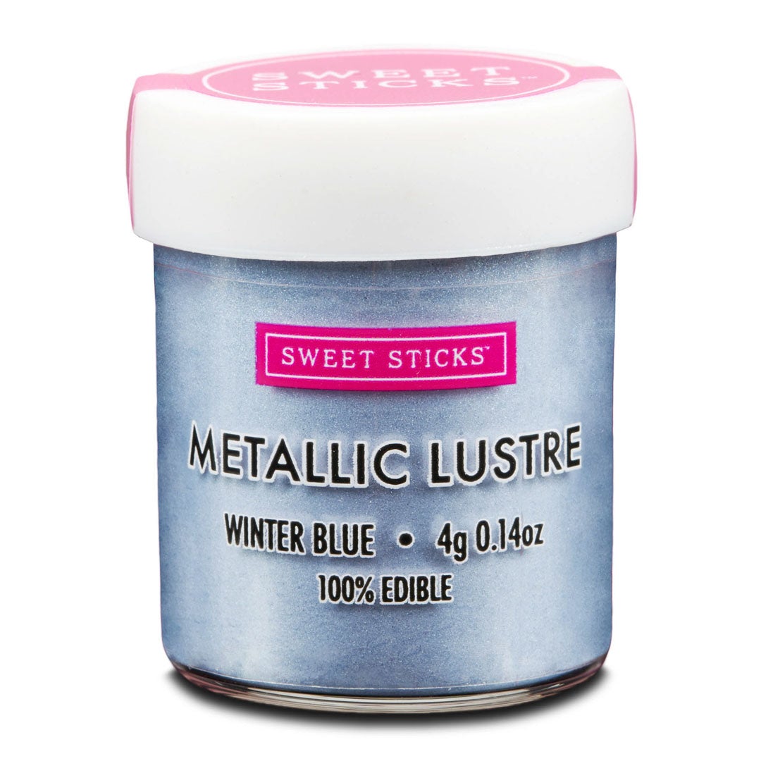 Edible Metallic Lustre Dust WINTER BLUE