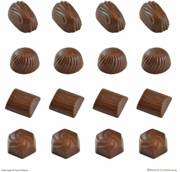 Swirl Fillings Chocolate Mould
