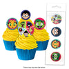 TEEN TITANS GO! Edible Wafer Cupcake Toppers 16 PIECE