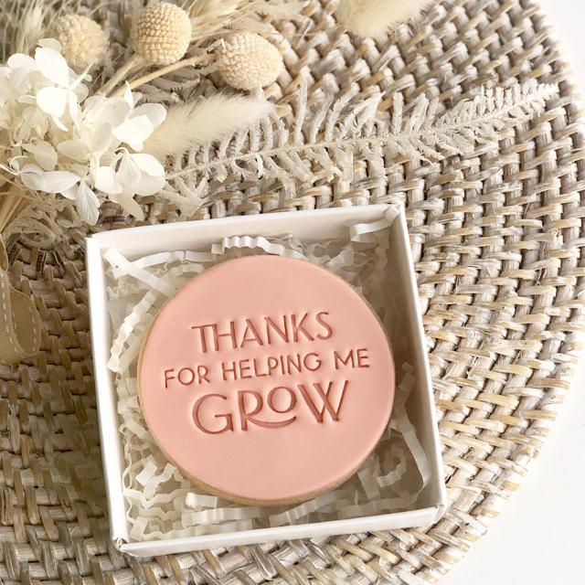 THANKS FOR HELPING ME GROW EMBOSSER by Little Biskut - Cake Decorating Central
