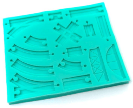 Silicone Mould TRAIN TRACKS - Cake Decorating Central