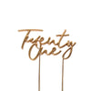 TWENTY ONE ROSE GOLD Metal Cake Topper - Cake Decorating Central