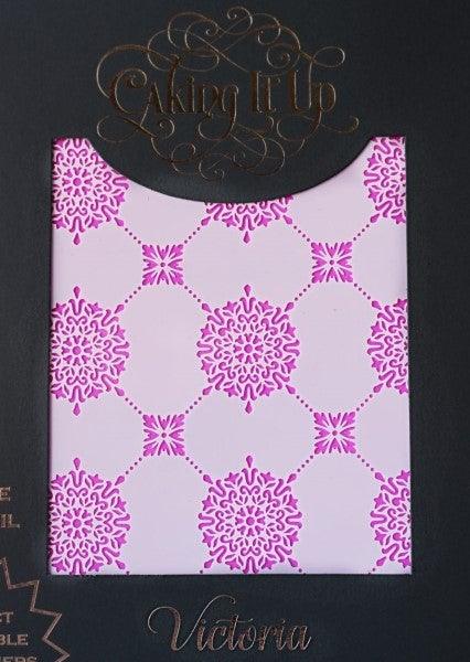 Caking It Up VICTORIA Cake Stencil - Cake Decorating Central