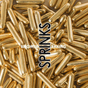 SPRINKS Metallic Rods VINTAGE GOLD 500G - Cake Decorating Central