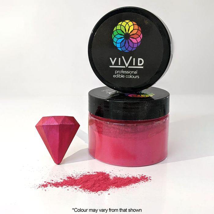 VIVID MAGENTA EDIBLE METALLIC DUST 50G - Cake Decorating Central