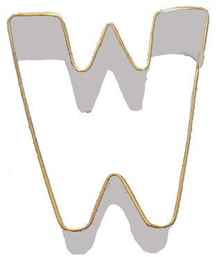 LETTER W COOKIE CUTTER