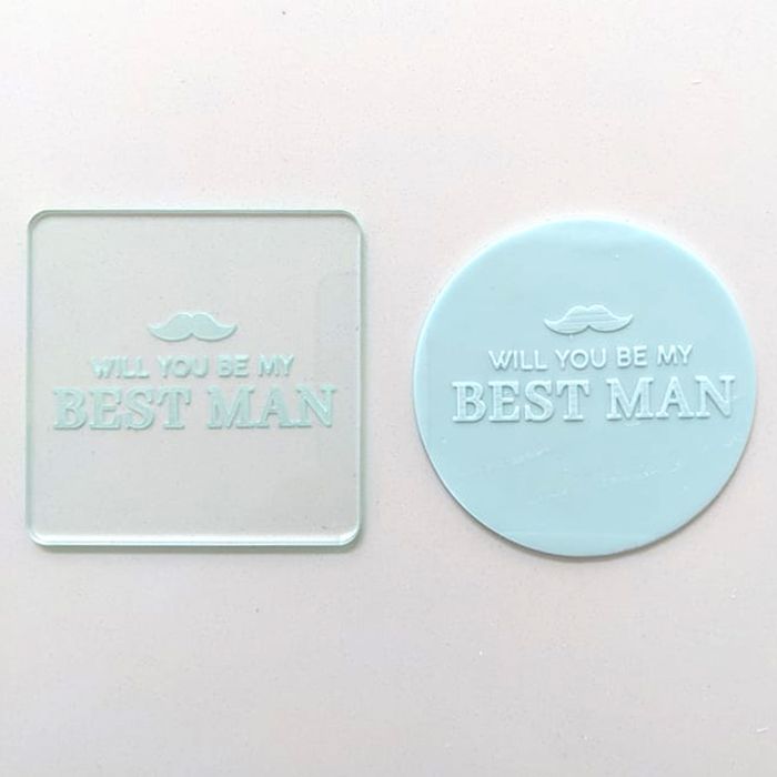 WILL YOU BE MY BEST MAN COOKIE DEBOSSER