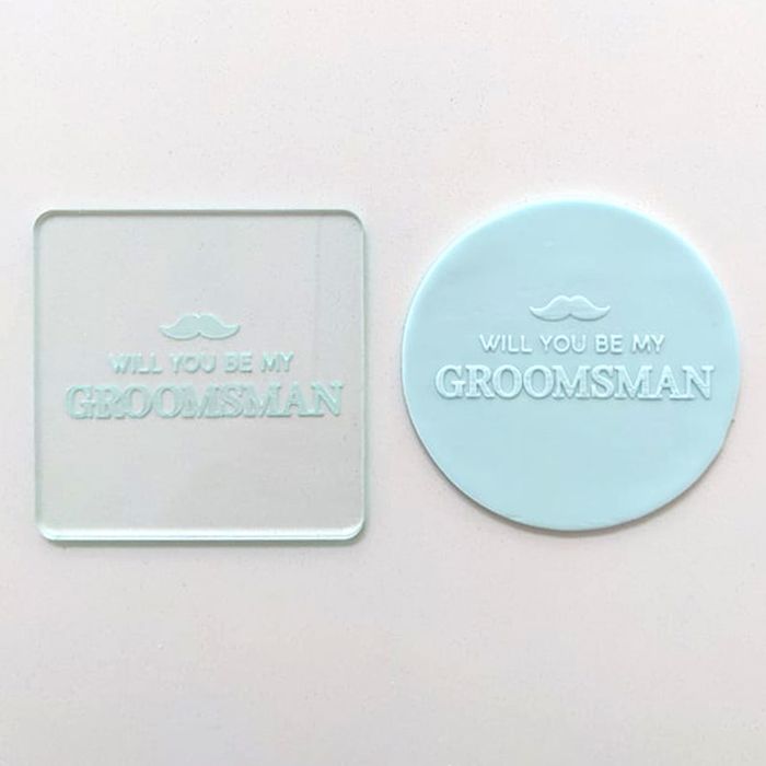 WILL YOU BE MY GROOMSMAN COOKIE DEBOSSER