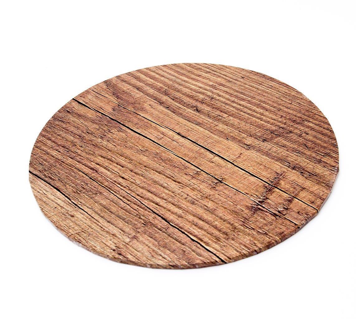 ROUND 10 INCH WOODGRAIN CAKE BOARD - Cake Decorating Central