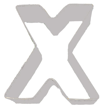 LETTER X COOKIE CUTTER